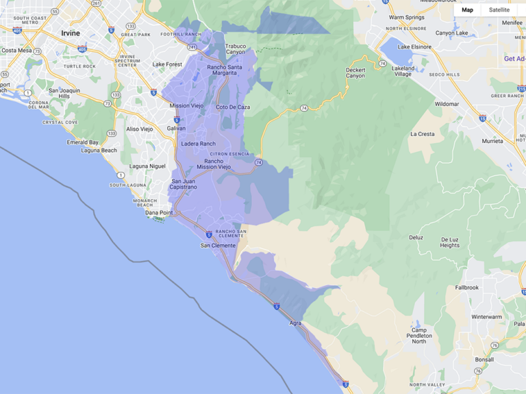 Greater Mission Viejo Map