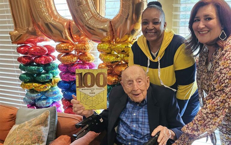 client caregiver 100 birthday